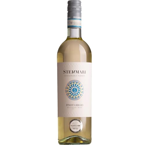 Feudo Arancio Stemmari Pinot Grigio Weisswein Wein Trocken Sizilien Italien inkl. FeinWert E-Book (1 x 0,75l) von FeinWert