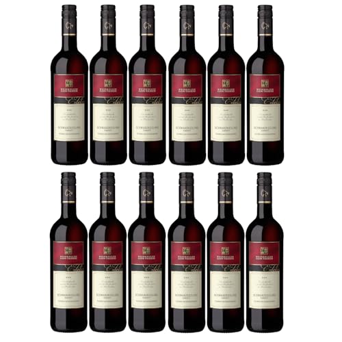 Fleiner Kirchenweinberg Schwarzriesling Kabinett Rot feinfruchtig Deutschland inkl. FeinWert E-Book (12 x 0,75l) von FeinWert