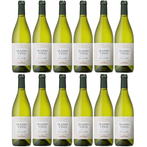 Frescobaldi Tenuta Ammiraglia Masso Vivo Vermentino Toscana IGT Weisswein Wein Trocken Toskana inkl. FeinWert E-Book (12 x 0,75l) von FeinWert