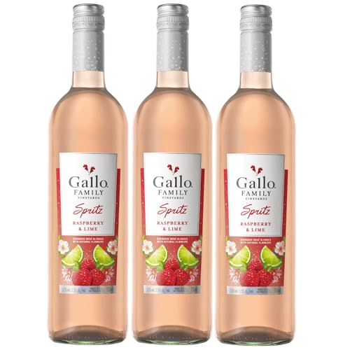 Gallo Family Vineyards Spritz Himbeere Limette Raspberry Lime Roséwein lieblich fruchtig Kalifornien California USA inkl. FeinWert E-Book (3 x 0,75l) von FeinWert