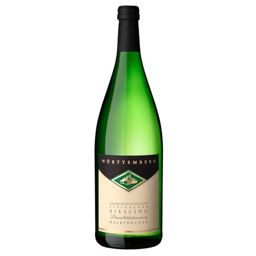 Genossenschaftskellerei Heilbronn Lehrensteinsfelder Steinacker Riesling DQ halbtrocken Deutschland inkl. FeinWert E-Book (1 x 1,0l) von FeinWert