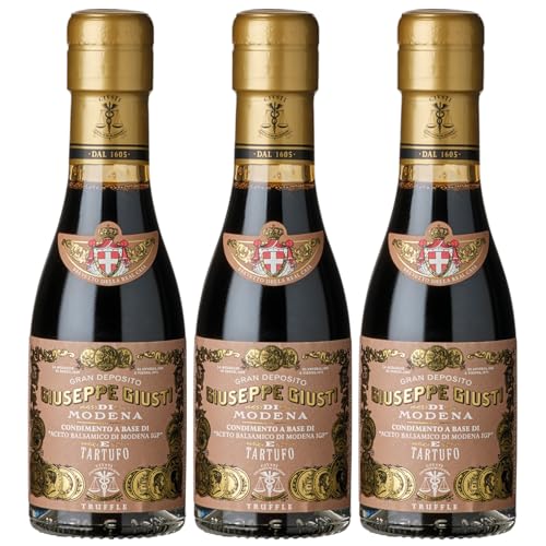 Giuseppe Giusti Aceto Balsamico Riccardo Giusti con Tratufo Balsamessig mit Trüffel Italien inkl. FeinWert E-Book (3 x 0,1l) von FeinWert