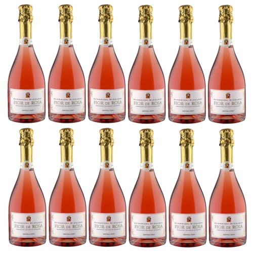 Guerrieri Rizzardi - Fior di Rosa Chiaretto Spumante extra dry DOC Corvina Rondinella Sangiovese Molinara Negrara Schaumwein Italien Roséwein Italien rosé inkl. FeinWert E-Book (12 x 0,75l) von FeinWert