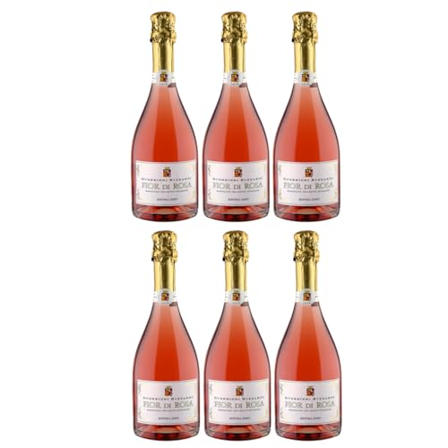 Guerrieri Rizzardi - Fior di Rosa Chiaretto Spumante extra dry DOC Corvina Rondinella Sangiovese Molinara Negrara Schaumwein Italien Roséwein Italien rosé inkl. FeinWert E-Book (6 x 0,75l) von FeinWert