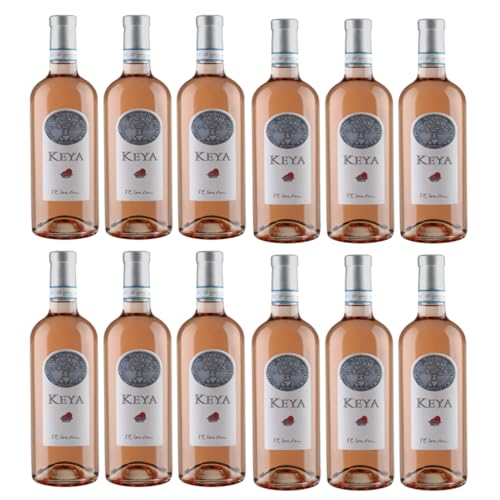 Guerrieri Rizzardi - KEYA Chiaretto Bardolino Classico DOC Corvina Rondinella Sangiovese Molinara Negrara Roséwein Italien rosé trocken inkl. FeinWert E-Book (12 x 0,75l) von FeinWert