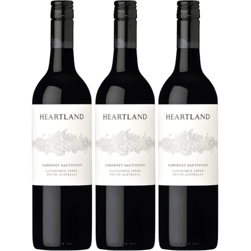 Heartland Cabernet Sauvignon Langhorne Creek Rotwein Vegan Trocken Australien inkl. FeinWert E-Book (3x 0.75l) von FeinWert