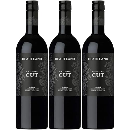 Heartland "Directors' Cut" Shiraz Langhorne Creek Rotwein Trocken Vegan Australien inkl. FeinWert E-Book (3 x 0.75l) von FeinWert