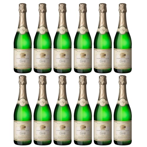 Heilbronner Staufenberg Cuvée Sekt dry Deutschland inkl. FeinWert E-Book (12 x 0,75l) von FeinWert