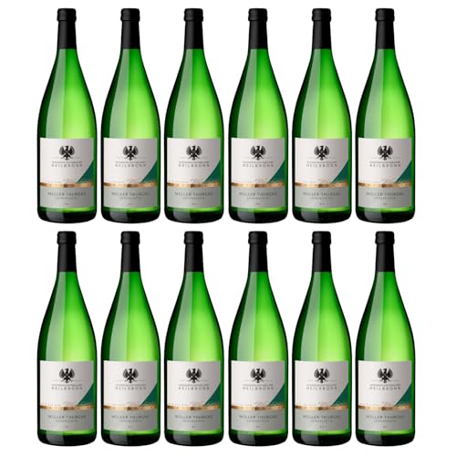 Heilbronner Staufenberg Müller-Thurgau feinfruchtig Weißwein Müller-Thurgau Rivaner Deutschland inkl. FeinWert E-Book (12 x 1l) von FeinWert