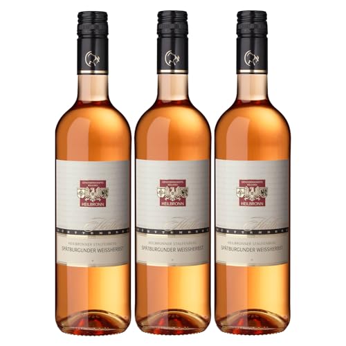 Heilbronner Staufenberg Spätburgunder Weißherbst feinfruchtig Roséwein Spätburgunder Deutschland inkl. FeinWert E-Book (3 x 0,75l) von FeinWert