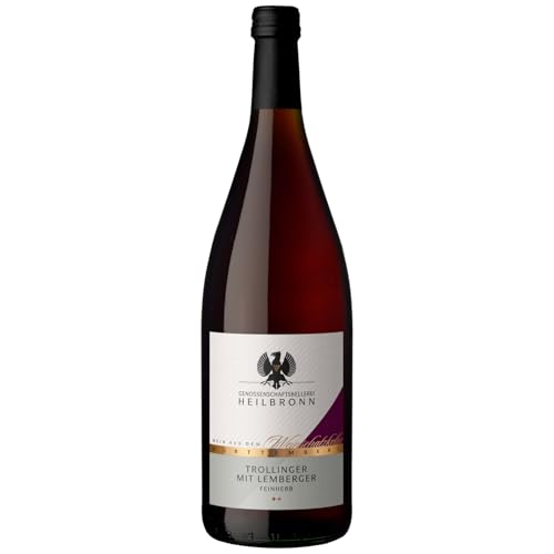 Heilbronner Staufenberg Trollinger mit Lemberger feinherb Rotwein Trollinger Lemberger Deutschland inkl. FeinWert E-Book (1 x 1l) von FeinWert