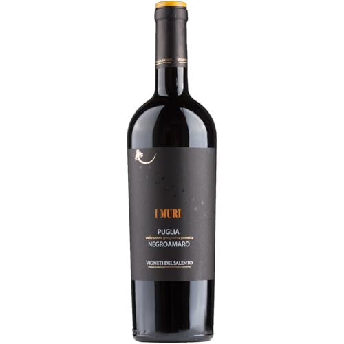 I Muri Negroamaro Vigneti del Salento Rotwein Rot trocken Italien inkl. FeinWert E-Book (1 x 0,75l) von FeinWert