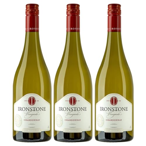 Ironstone Lodi Chardonnay Weisswein Wein Trocken Kalifornien USA inkl. FeinWert E-Book (3 x 0,75l) von FeinWert