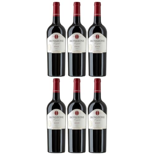 Ironstone Lodi Merlot Rotwein Wein Trocken Kalifornien USA inkl. FeinWert E-Book (6 x 0,75l) von FeinWert