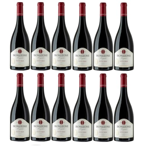 Ironstone Lodi Petite Sirah Rotwein Wein Trocken Kalifornien USA inkl. FeinWert E-Book (12 x 0,75l) von FeinWert