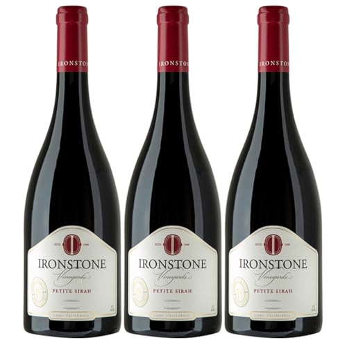 Ironstone Lodi Petite Sirah Rotwein Wein Trocken Kalifornien USA inkl. FeinWert E-Book (3 x 0,75l) von FeinWert