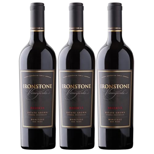 Ironstone Reserve Meritage - Estate Grown Rotwein Wein Trocken Kalifornien USA inkl. FeinWert E-Book (3 x 0,75l) von FeinWert