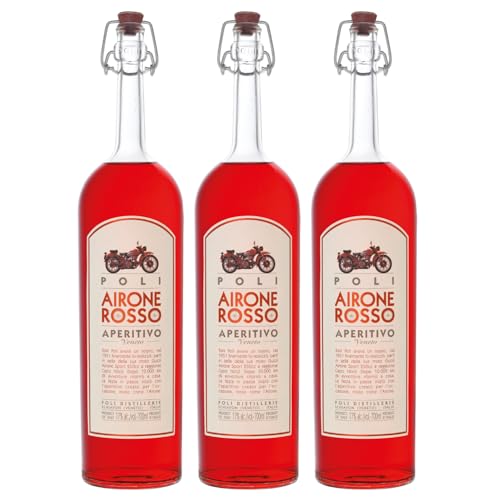 Jacopo Poli Airone Rosso Aperitivo Likör Rot Italien inkl. FeinWert E-Book (3 x 0,7l) von FeinWert