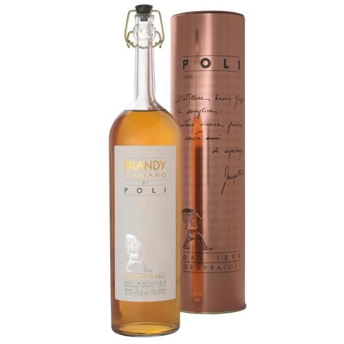 Jacopo Poli Brandy Italiano Italien in schöner Metalldose inkl. FeinWert E-Book (1 x 0,7l) von FeinWert