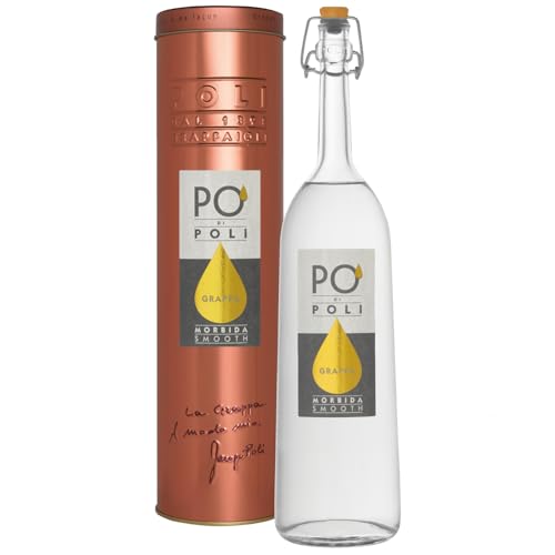 Jacopo Poli Po' di Poli Morbida Grappa Italien in schöner Metalldose inkl. FeinWert E-Book (1 x 0,7l) von FeinWert