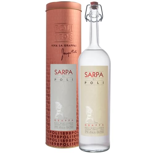 Jacopo Poli Sarpa di Poli Grappa Italien in schöner Metalldose inkl. FeinWert E-Book (1 x 0,7l) von FeinWert