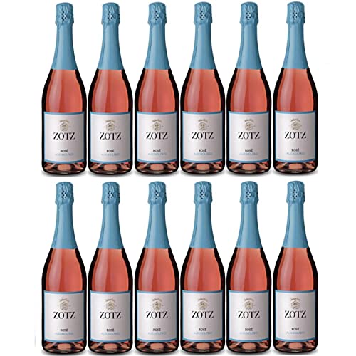 Julius Zotz Rosé Alkoholfrei alkoholfreier Sekt Roséwein Wein alkoholfrei Baden vegan Deutschland I FeinWert Paket (12 Flaschen) von FeinWert