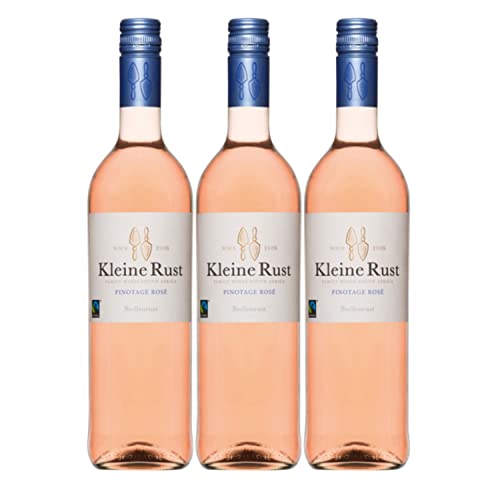 Kleine Rust Pinotage Rosé Stellenbosch Roséwein Trocken Südafrika inkl. FeinWert E-Book (3 x 0,75l) von FeinWert