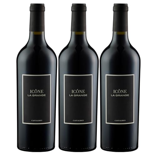 La Grange Castalides Icône AOP Coteaux du Languedoc Rotwein Wein Trocken Languedoc Frankreich inkl. FeinWert E-Book (3 x 0,75l) von FeinWert