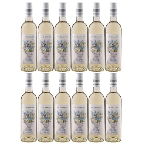 La Grange Classique Blanc IGP Pays d´Oc Weisswein Wein Trocken Languedoc Frankreich inkl. FeinWert E-Book (12 x 0,75l) von FeinWert