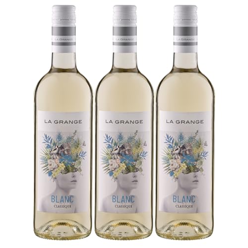 La Grange Classique Blanc IGP Pays d´Oc Weisswein Wein Trocken Languedoc Frankreich inkl. FeinWert E-Book (3 x 0,75l) von FeinWert