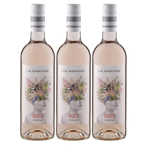 La Grange Classique Rosé IGP Pays d'Oc Roséwein Wein Trocken Languedoc Frankreich inkl. FeinWert E-Book (3 x 0,75l) von FeinWert