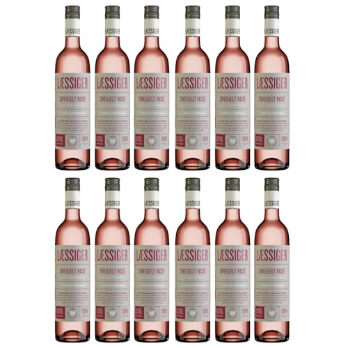 Laessiger Zweigelt Rosé Roséwein Wein Trocken Niederösterreich Österreich inkl. FeinWert E-Book (12 x 0,75l) von FeinWert