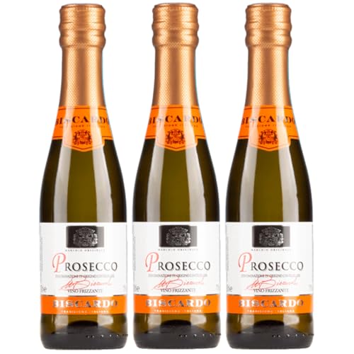 MBM Frizzante Piccolo Glera Schaumwein brut Italien inkl. FeinWert E-Book (3 x 0,2l) von FeinWert