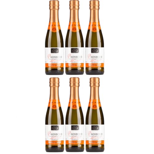 MBM Frizzante Piccolo Glera Schaumwein brut Italien inkl. FeinWert E-Book (6 x 0,2l) von FeinWert