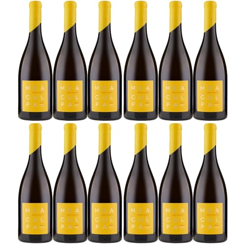 MEA CULPA Vino Bianco Pentimento Weisswein Wein Trocken DOC Sizilien Inkl FeinWert E-Book (12 x 0,75l) von FeinWert