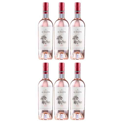 Maison de La Villette Rosé Grenache Cinsault VdF Roséwein Rosé trocken Frankreich inkl. FeinWert E-Book (6 x 0,75l) von FeinWert