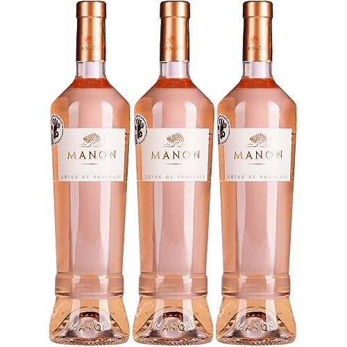 Manon Côtes de Provence Rosé Roséwein Wein trocken Frankreich Inkl. FeinWert E-Book (3 x 0,75l) von FeinWert