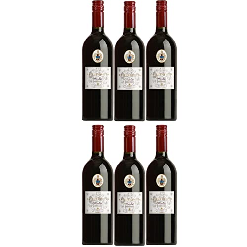 Merlot Ca' Lunghetta IGT Rotwein Wein trocken Italien I Visando Paket (6 x 1,0l) von FeinWert