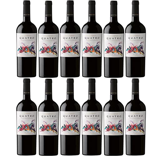 MontGras "Quatro" Valle de Colchagua Rotwein Trocken Vegan Chile inkl. FeinWert E-Book (12 x 0.75l) von FeinWert