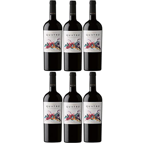 MontGras "Quatro" Valle de Colchagua Rotwein Trocken Vegan Chile inkl. FeinWert E-Book (6 x 0.75l) von FeinWert