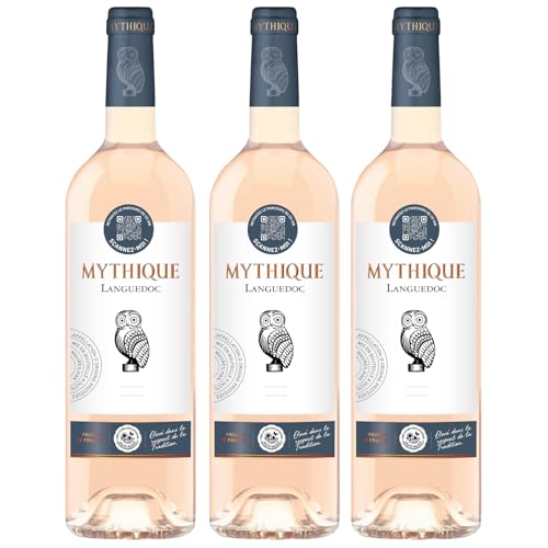 Mythique Languedoc Rosé Roséwein Wein Trocken Languedoc Frankreich inkl. FeinWert E-Book (3 x 0,75l) von FeinWert