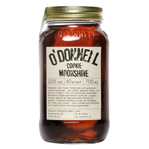 O'Donnell Moonshine Cookie Vegan Likör Deutschland inkl. FeinWert E-Book (1 x 0,7l) von FeinWert