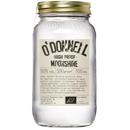 O'Donnell Moonshine High Proof Bio Vegan Likör Deutschland inkl. FeinWert E-Book (1 x 0,7l) von FeinWert