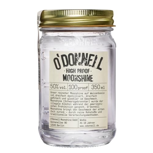 O'Donnell Moonshine High Proof Bio Vegan Vodka Deutschland inkl. FeinWert E-Book (1 x 0,35l) von FeinWert