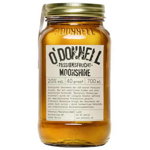 O'Donnell Moonshine Passionsfrucht Vegan Likör Deutschland inkl. FeinWert E-Book (1 x 0,7l) von FeinWert