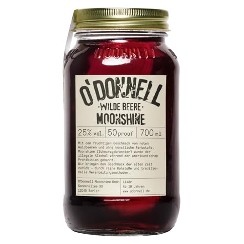 O'Donnell Moonshine Wilde Beere Vegan Likör Deutschland inkl. FeinWert E-Book (1 x 0,7l) von FeinWert