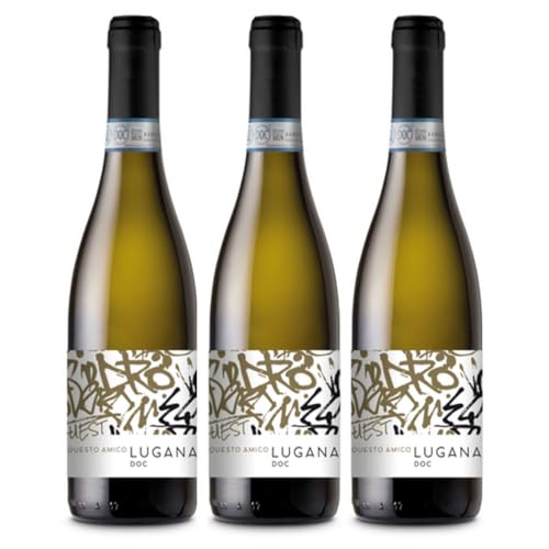 Questo Amico - Lugana DOC Trebbiano di Lugana Weißwein Italien weiß trocken inkl. FeinWert E-Book (3 x 0,75l) von FeinWert