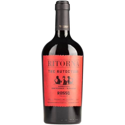 Ritorna Tre Autoctoni Rosso Vigneti Del Salento Rotwein Rot trocken Italien inkl. FeinWert E-Book (1 x 0,75l) von FeinWert