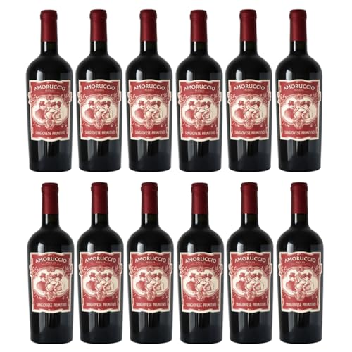 Rocca - Amoruccio Sangiovese-Primitivo Puglia IGT Rotwein Italien rot trocken inkl. FeinWert E-Book (12 x 0,75l) von FeinWert