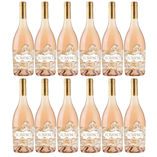 Rosafino Rosé Vino d'Italia Magnumflasche Roséwein Trocken Vegan Italien inkl. FeinWert E-Book (12 x 1,5l) von FeinWert